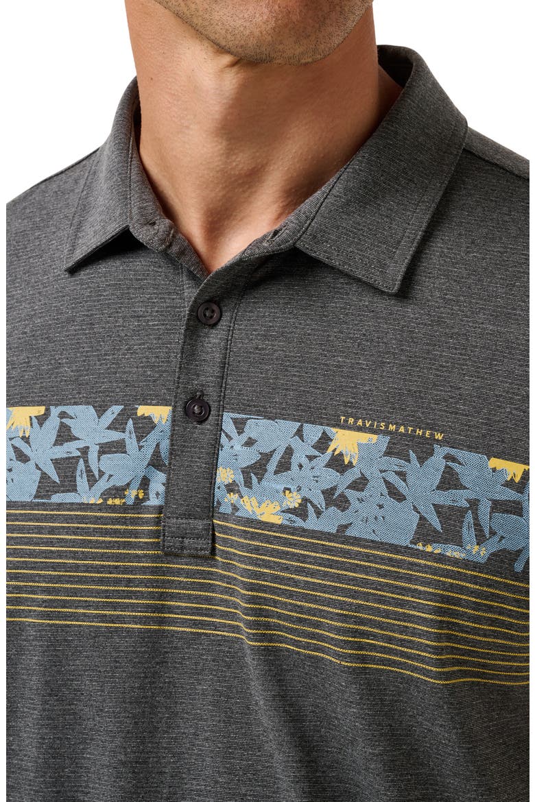 Midnight Train Chest Stripe Polo, Alternate, color, HEATHER BLACK