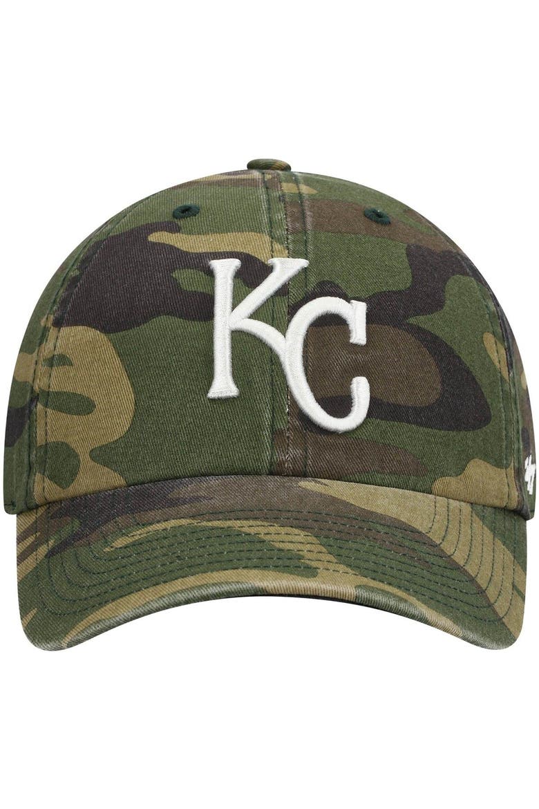 Men's '47 Camo Kansas City Royals Team Clean Up Adjustable Hat, Alternate, color, Camo