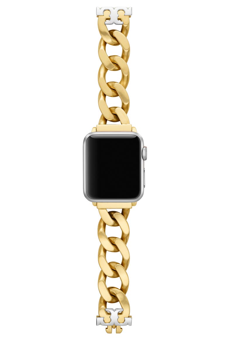 The Curb Link 20mm Apple Watch® Bracelet Watchband, Alternate, color, GOLD