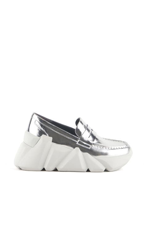 UNITED Nude シルバーオープントゥーミュール ユナイテッド ヌード UNITED NUDE Delta Wedge Sandal （Mylar