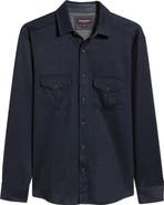 Johnston & Murphy Indigo Button-Down Shirt