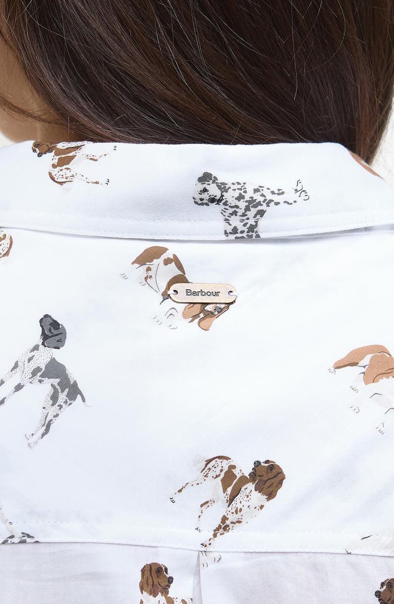Barbour Safari Dog Print Button-Up Shirt, Alternate, color, Dog Print
