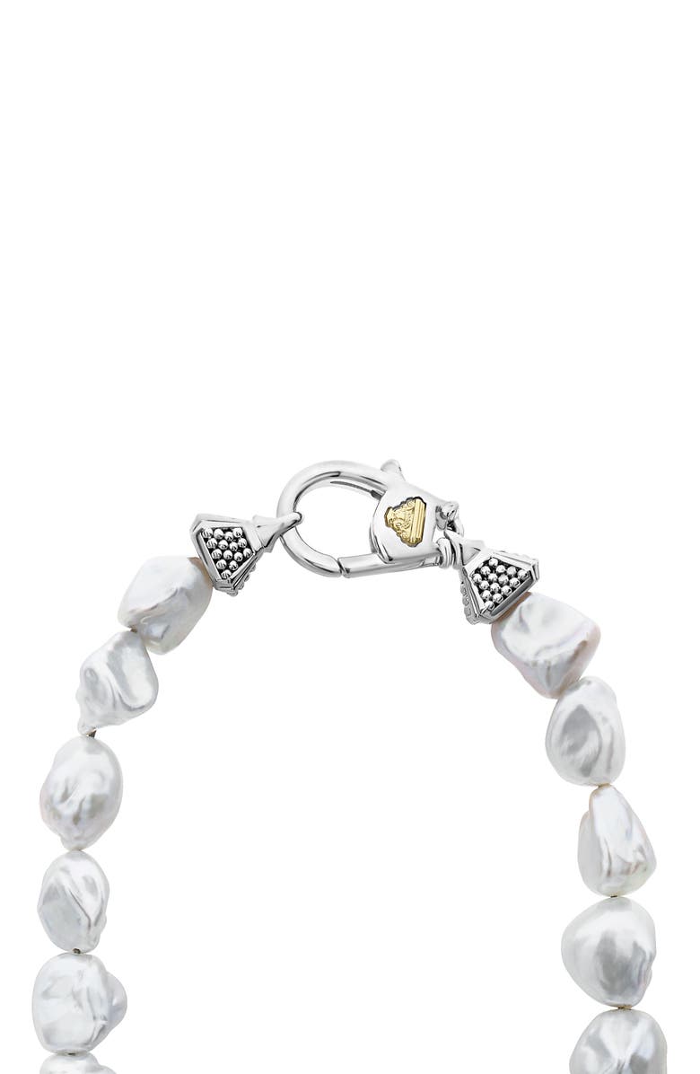 LAGOS Luna Keshi Pearl Necklace, Alternate, color, 