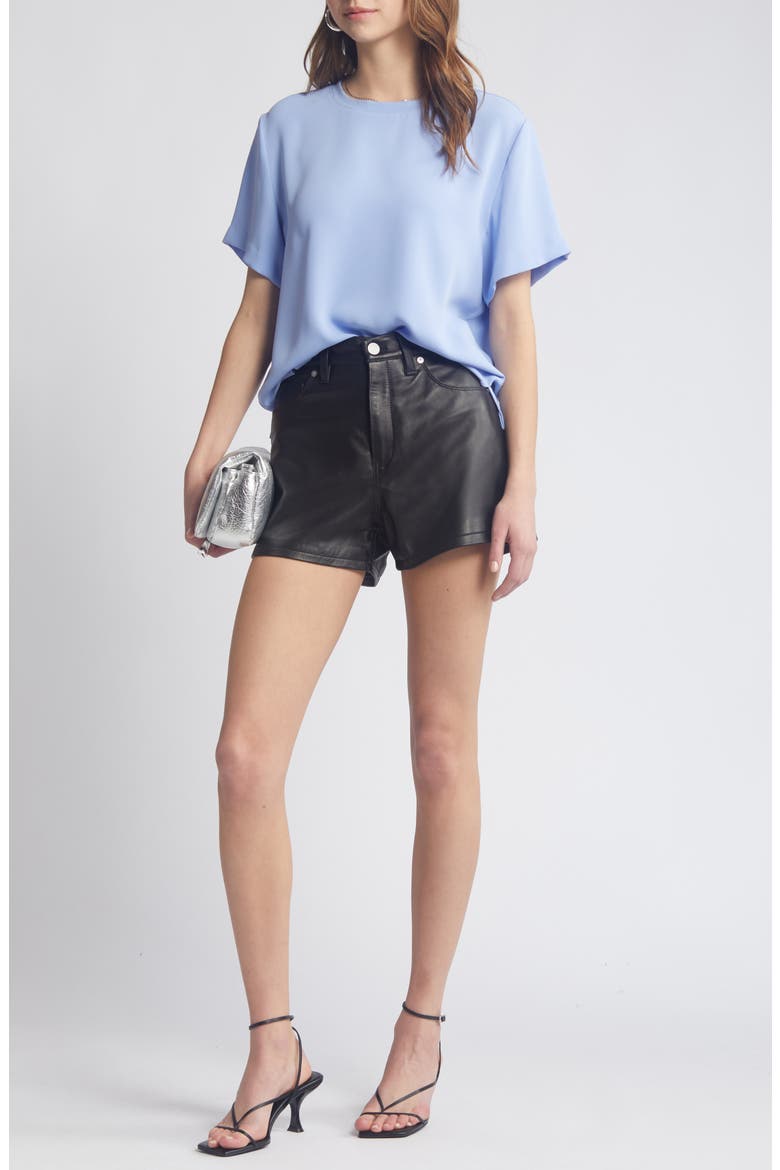 Matte Satin Tee, Alternate, color, BLUE HYDRANGEA