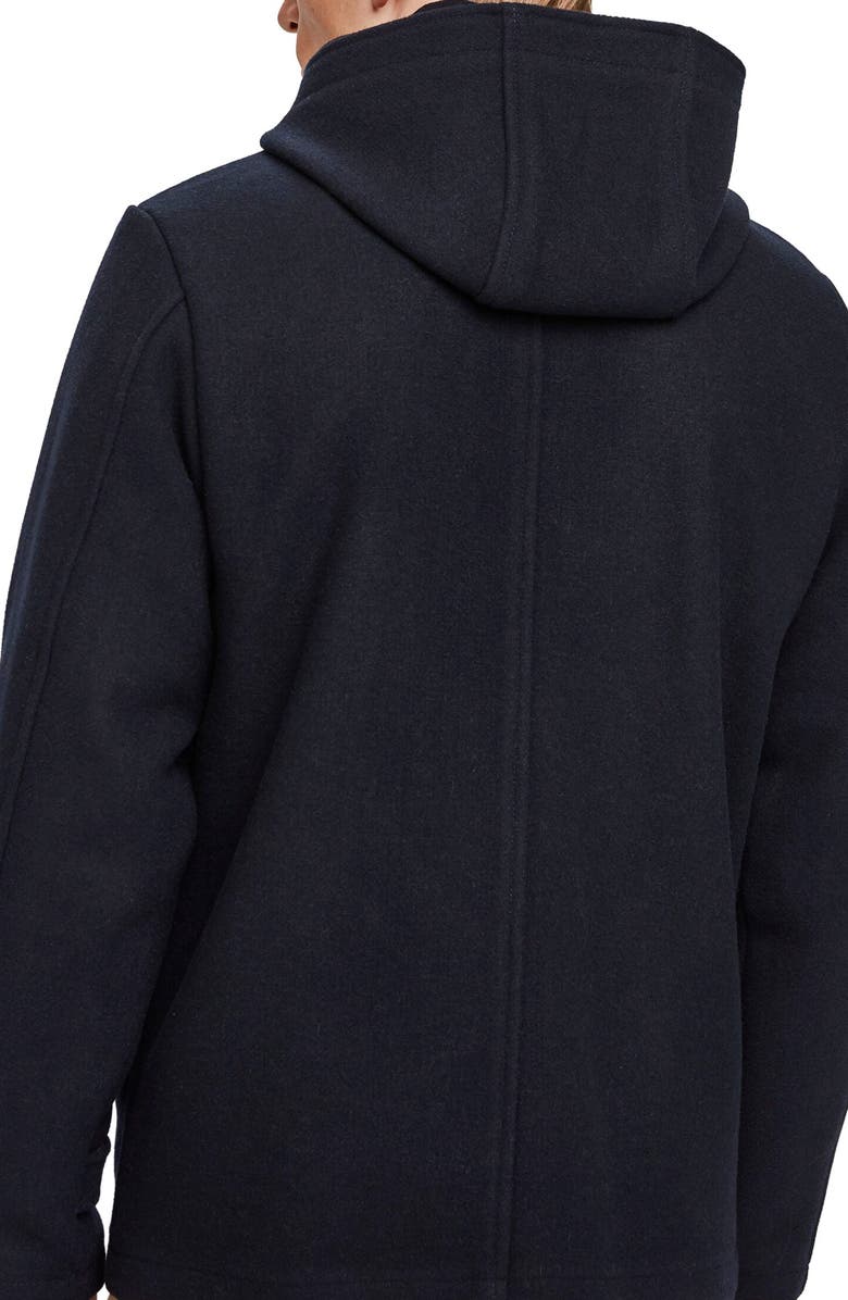 Scotch & Soda Wool Hooded Jacket, Alternate, color, 