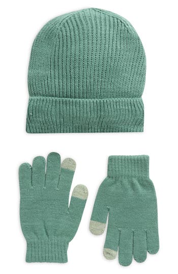 NORDSTROM NORDSTROM KIDS' BEANIE & GLOVES SET