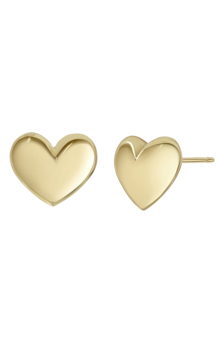 Bony Levy 14K Gold Heart Stud Earrings, Main, color, 14K Yellow Gold