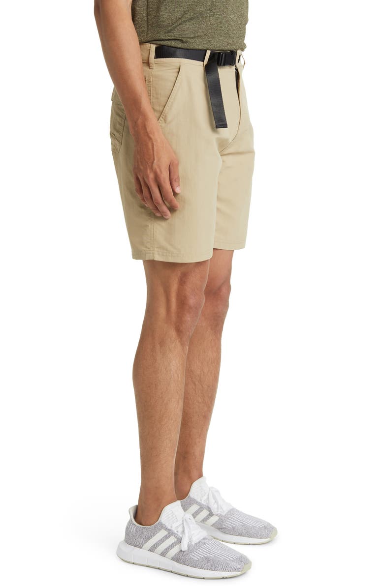 Zella Nylon Trail Shorts, Alternate, color, Tan Twill