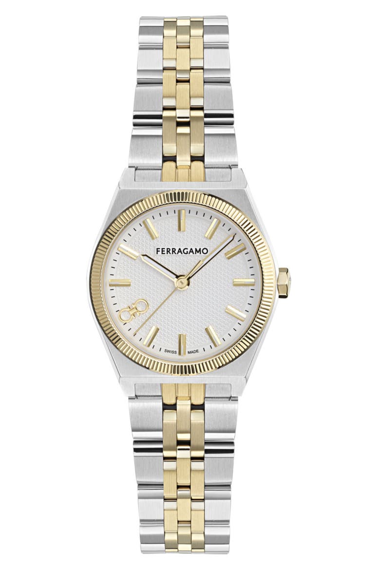 Vega New Two-Tone Bracelet Watch, 28mm, Main, color, TWO TONE