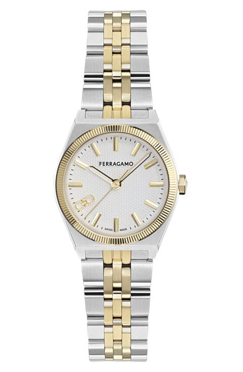 Vega New Two-Tone Bracelet Watch, 28mm