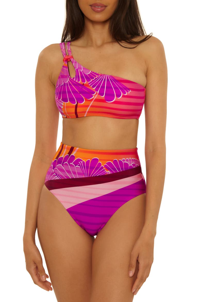 Rhodes Asymmetric Strappy Bikini Top, Alternate, color, MULTI