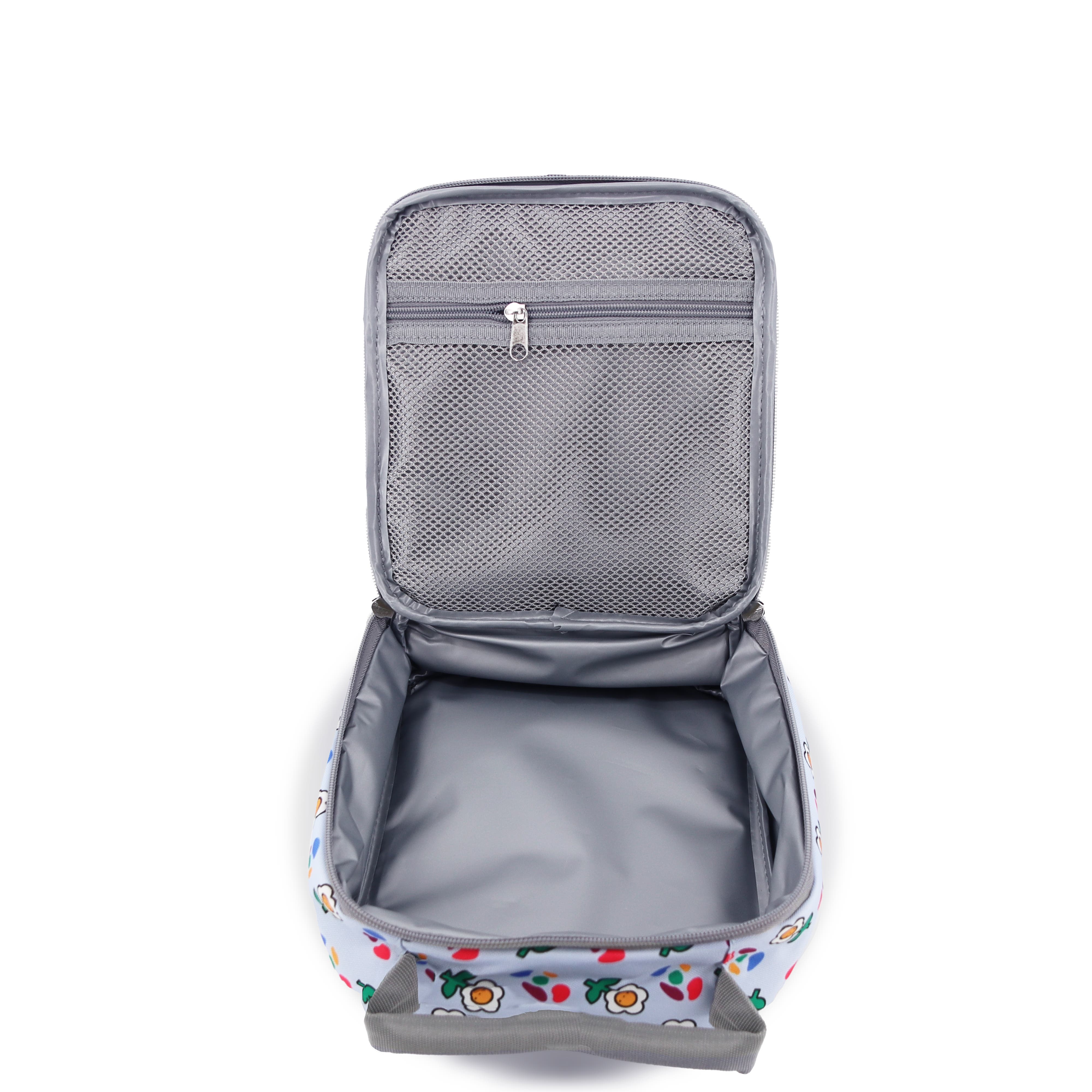 J World Duet Kid's 16" Backpack With Detachable Lunch Box For School, Alternate, color, Every Daisy