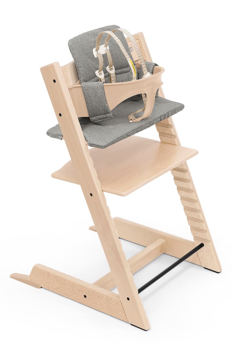 Stokke Tripp Trapp<sup>®</sup> Highchair, Baby Set, Cushion & Tray Set, Alternate, color, Natural / Grey Dots