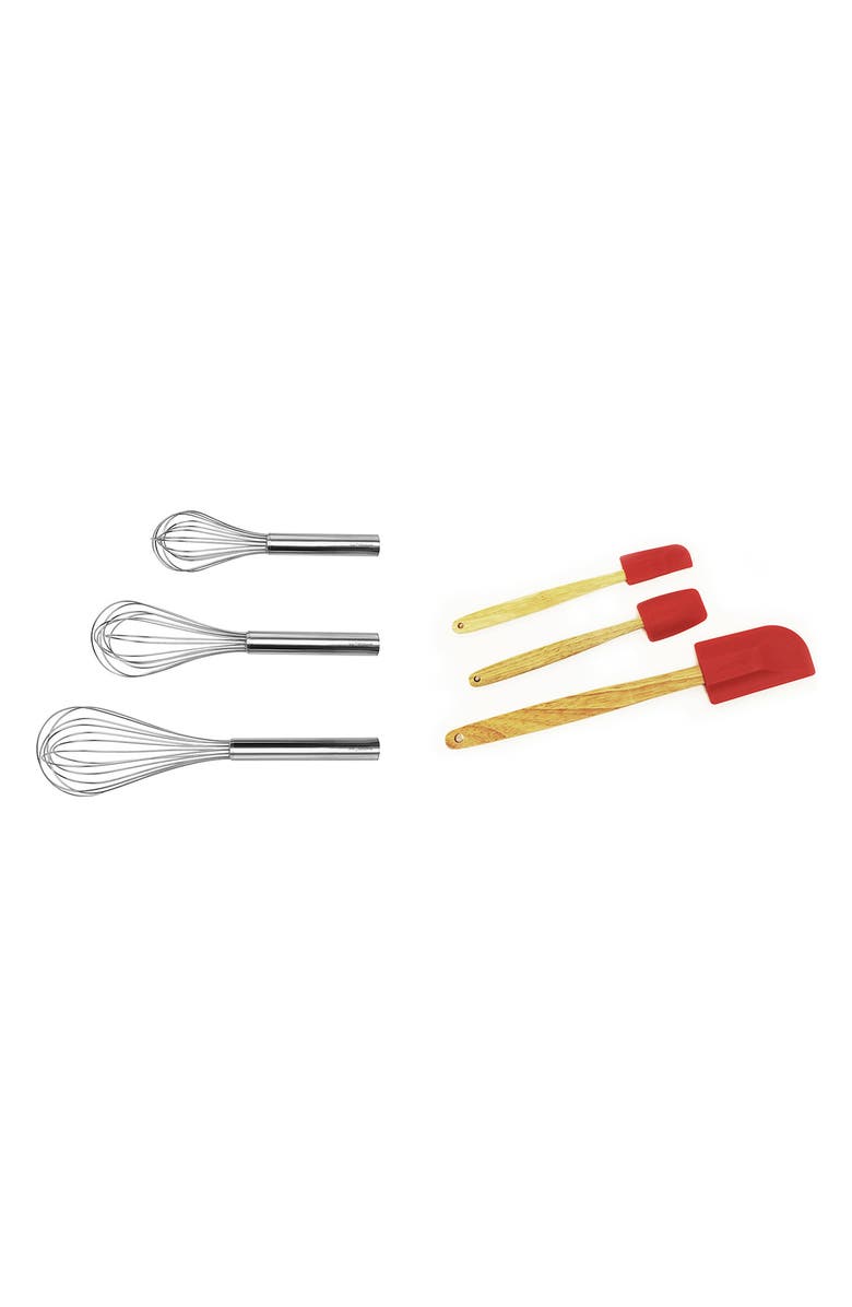 BergHOFF 6-Piece Spatula & Whisk Set, Main, color, Silver