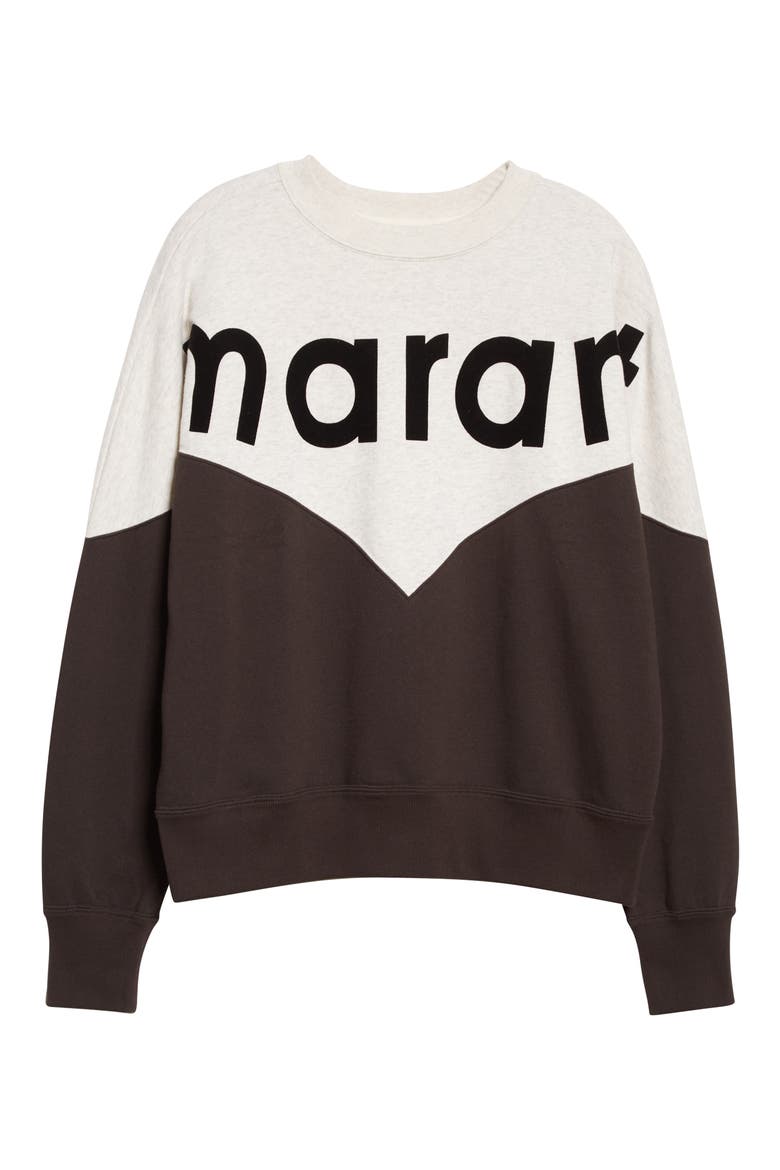 Houston Colorblock Cotton Blend Logo Sweatshirt, Alternate, color, FADED BLACK