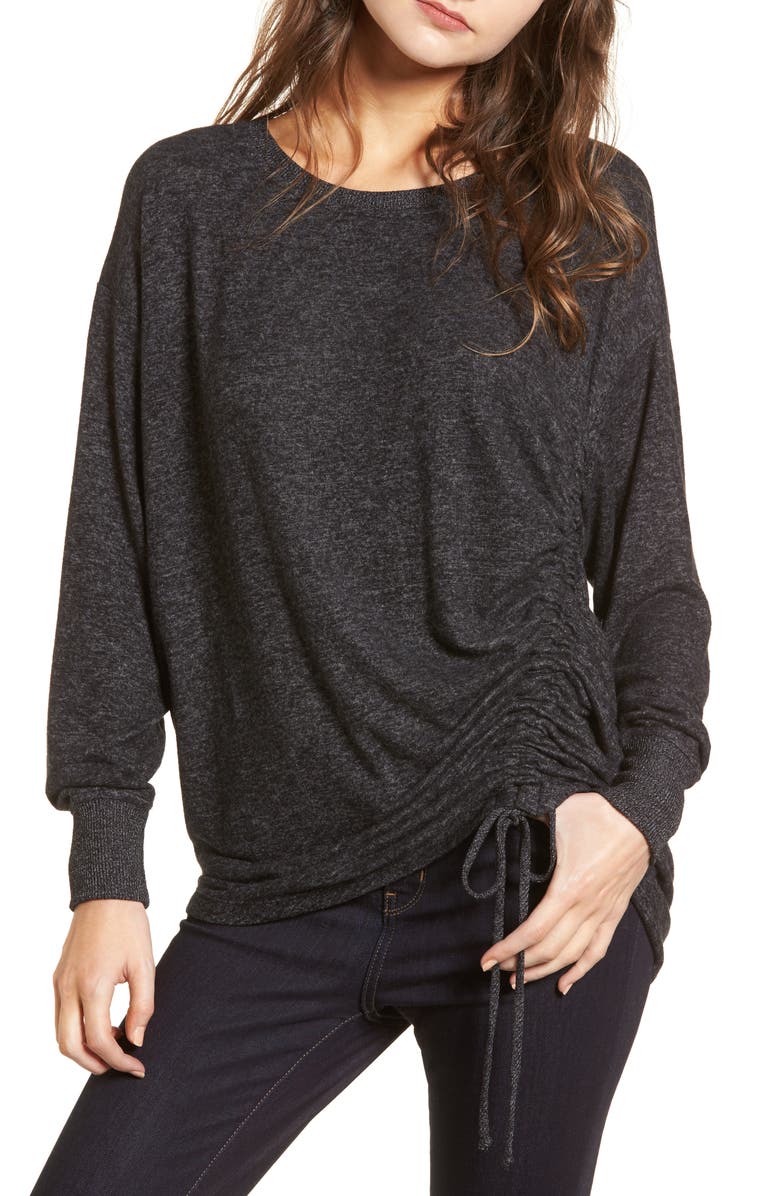 Treasure & Bond Side Cinch Sweatshirt, Main, color,