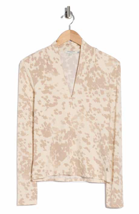 Scotch & Soda Split Neck Long Sleeve Top
