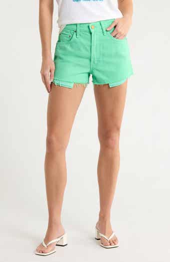 MOTHER The Fun Dip Micro Cutoff Denim Shorts