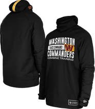 New Era Men's New Era Black Washington Commanders Functional Fandom Balaclava Helmet Stripe Tri-Blend Hoodie