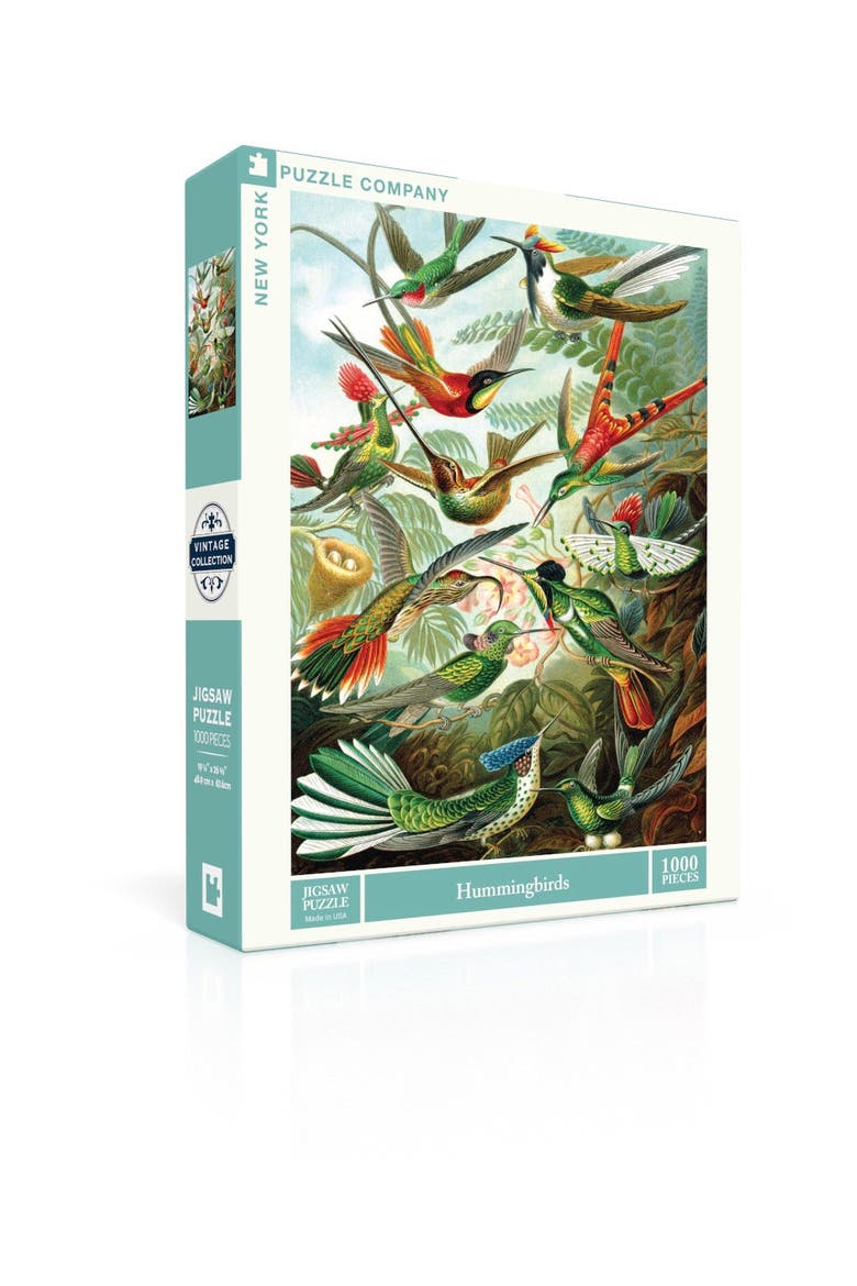 Hummingbirds 1000 Piece Puzzle, Alternate, color, No Color