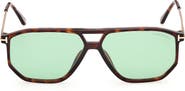 TOM FORD Billie-02 57mm Navigator Sunglasses