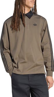 adidas 3-Stripes Cotton Rugby Polo