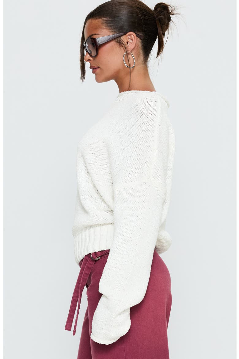 Reannon Wide Neck Sweater, Alternate, color, WHITE