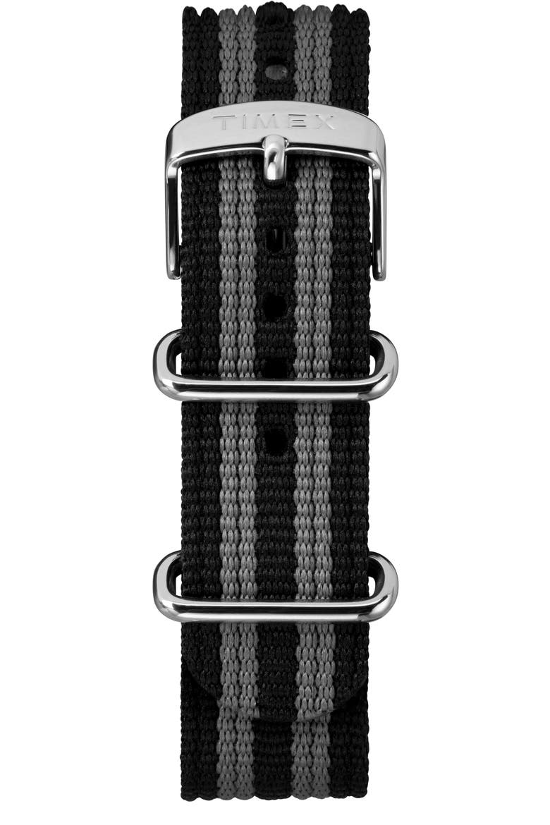 The Maritime NATO Strap Watch, 41mm, Alternate, color, WHITE/ BLACK/ GREY