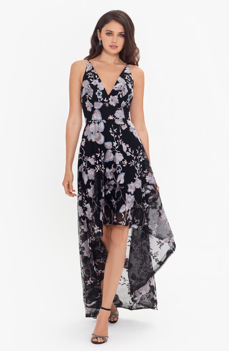 Xscape Evenings Xscape Embroidered Lace Evening Gown, Alternate, color,