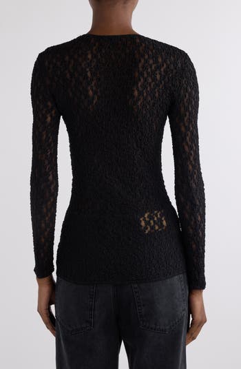 Isabel Marant Gaelle Stretch Lace Top | Nordstrom