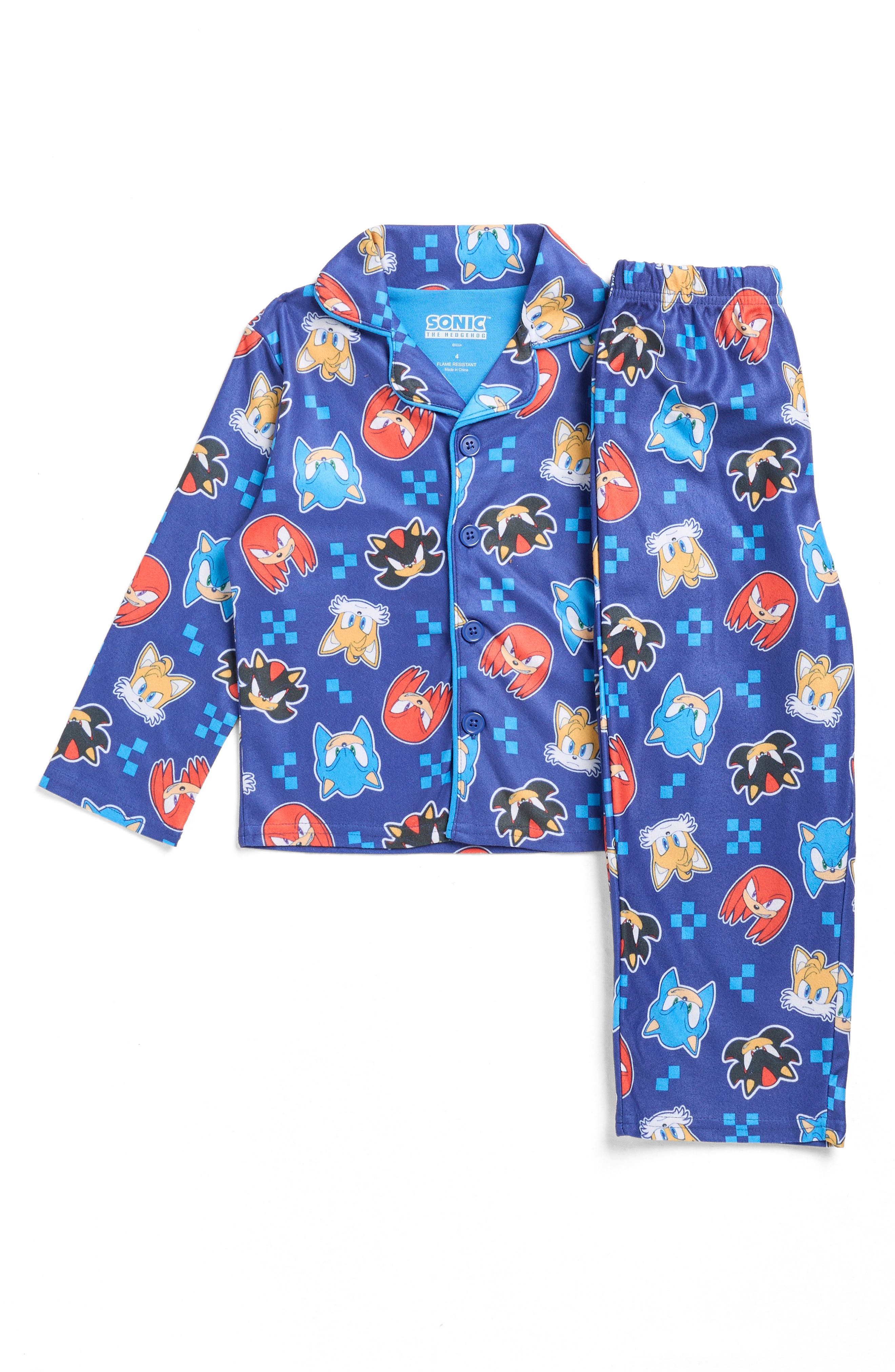 KOMAR Kids' Sonic the Hedgehog™ Two-Piece Pajamas