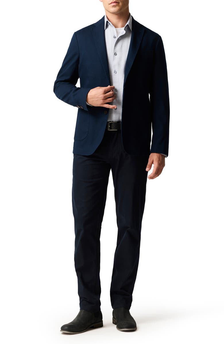 Rodd & Gunn Airtex Slim Fit Cotton Button-Up Shirt, Alternate, color, Ink