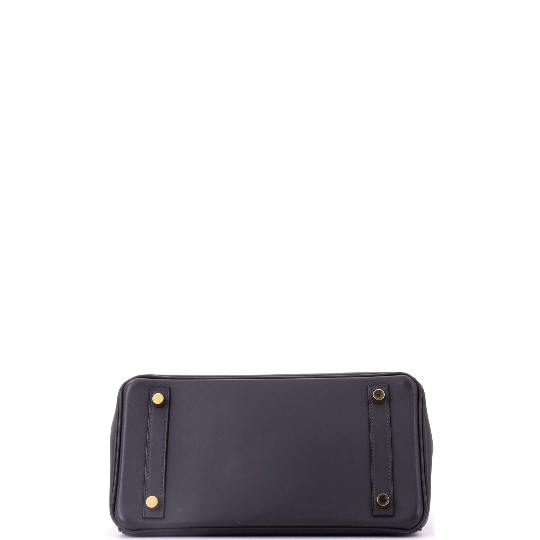 Pre-Owned Hermes Birkin Handbag Grey Jonathan with Gold Hardware 25, Alternate, color, Graphite