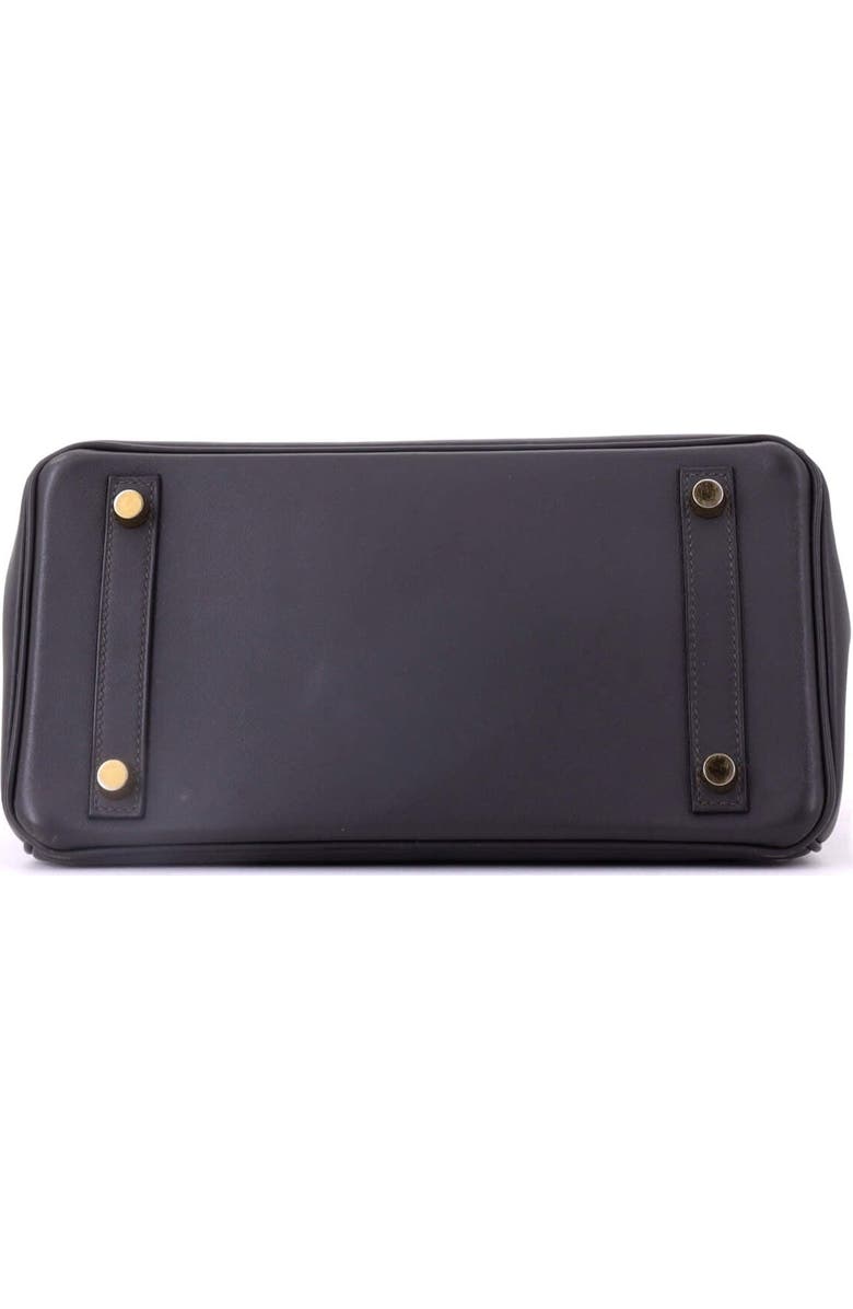 Pre-Owned Hermes Birkin Handbag Grey Jonathan with Gold Hardware 25, Alternate, color, Graphite