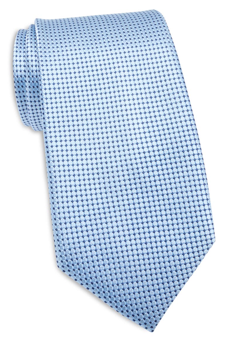 Textured Silk Tie, Main, color, LIGHT BLUE