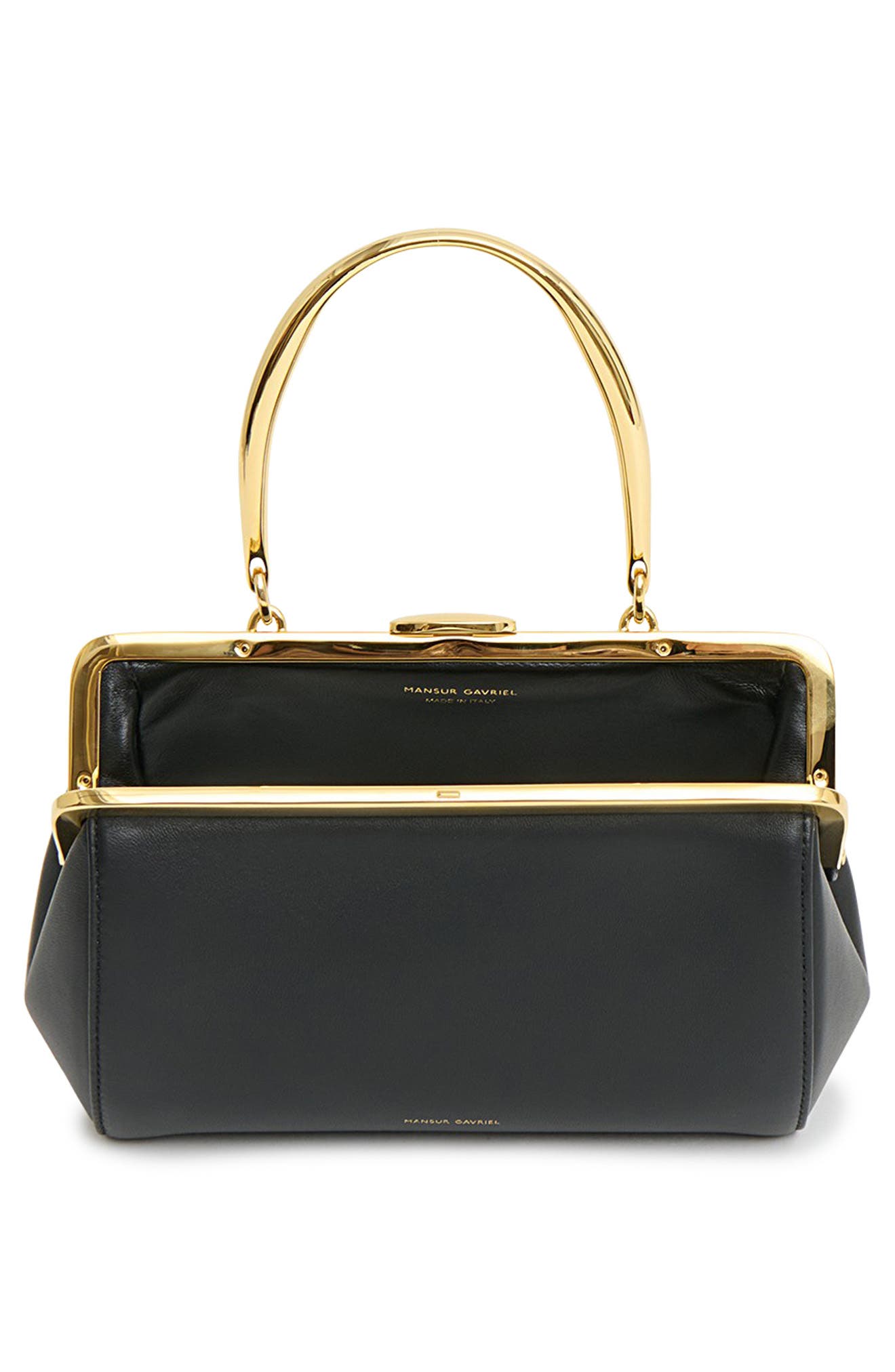 Mansur Gavriel Pina Evening Bag, Alternate, color, Black