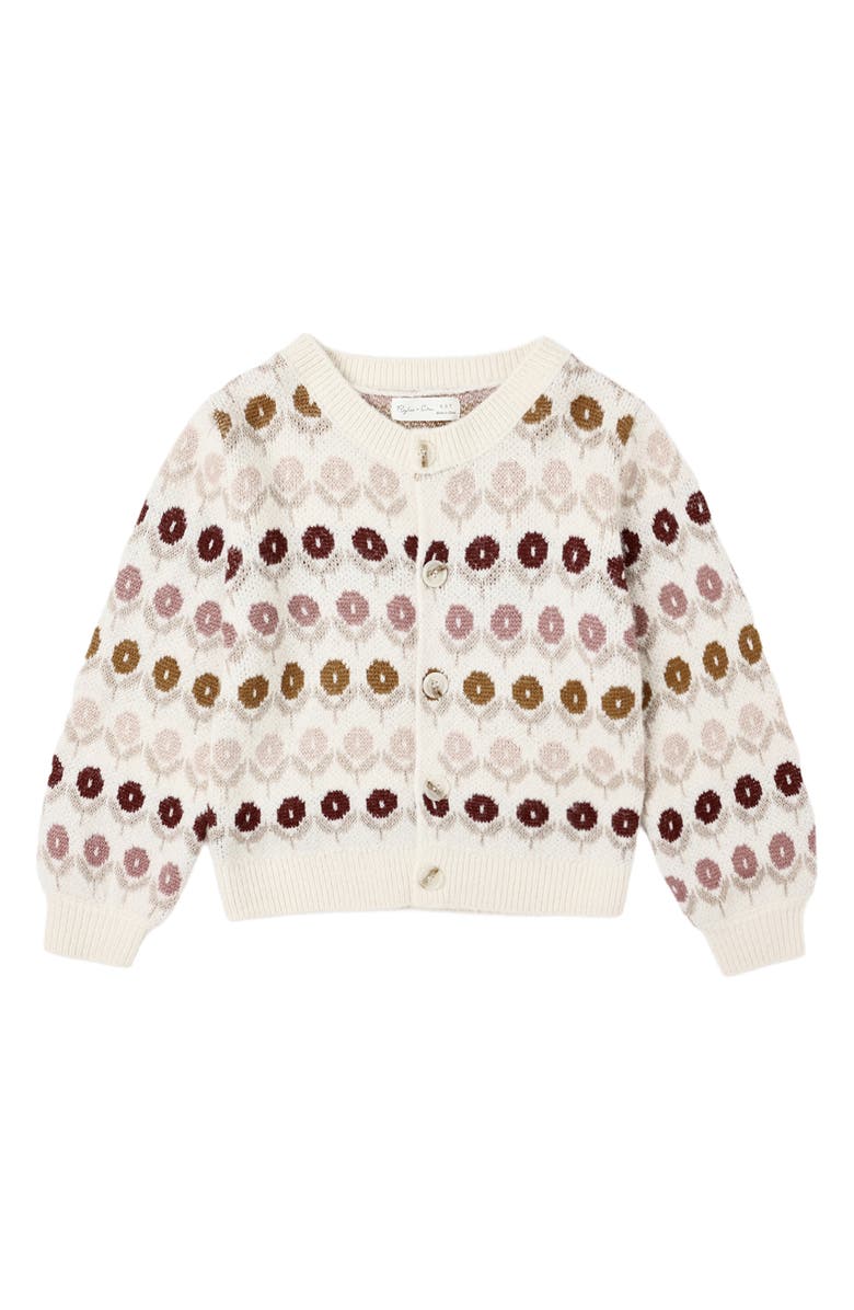 Rylee + Cru Cheyenne Floral Cardigan, Main, color, Natural