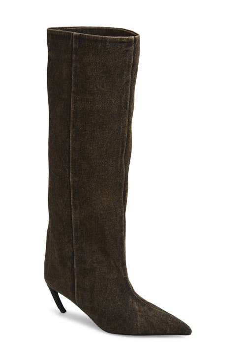 Banga Pointed Toe Knee High Boot