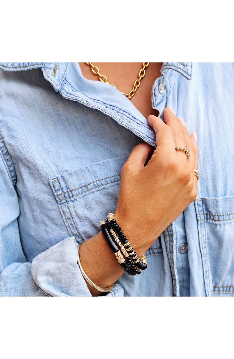 Bowood Lane Midnight Beach Stack, Alternate, color, Black