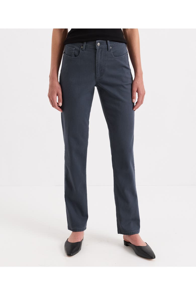 Organic Cotton All-Day Twill Straight Leg Pant, Main, color, Steel Blue