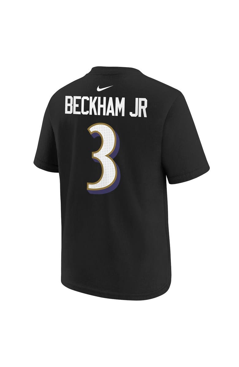 Nike Youth Nike Odell Beckham Jr. Black Baltimore Ravens Player Name & Number T-Shirt, Alternate, color, 