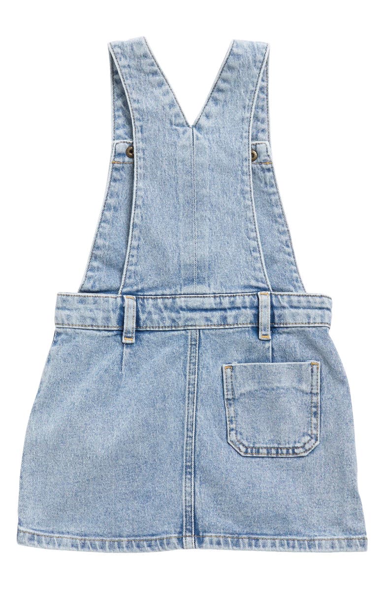 Reiss Kids' Loren Denim Overall Dress, Alternate, color, 