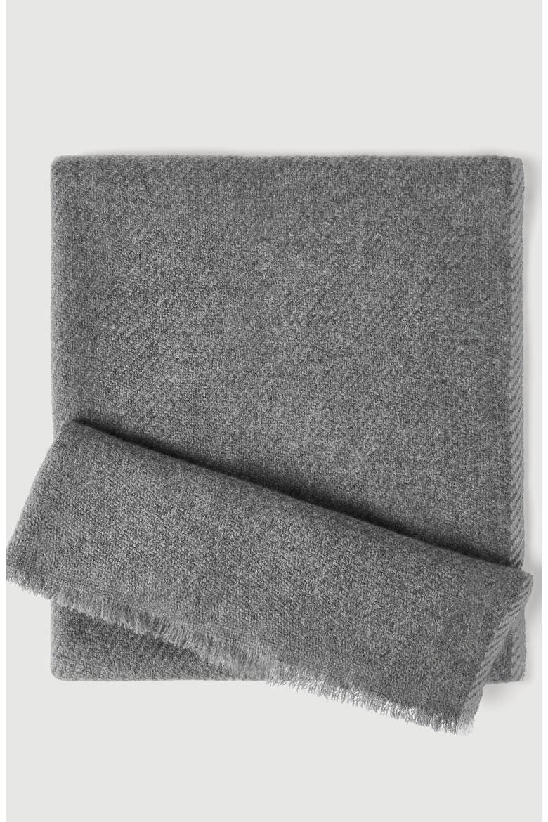 Cashmere scarf, Alternate, color, Medium Grey