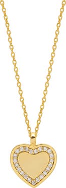 Estella Bartlett Cubic Zirconia Heart Pendant Necklace