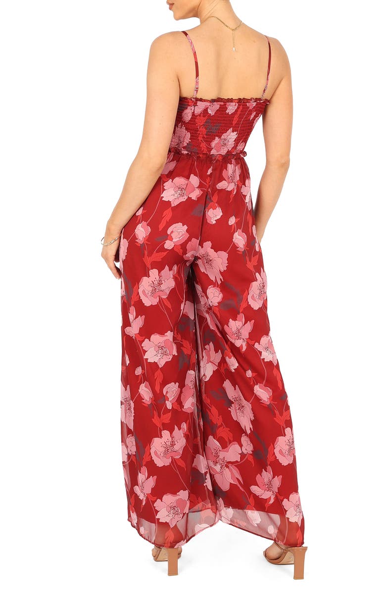 Petal & Pup Quinn Smocked Wide Leg Jumpsuit, Alternate, color,