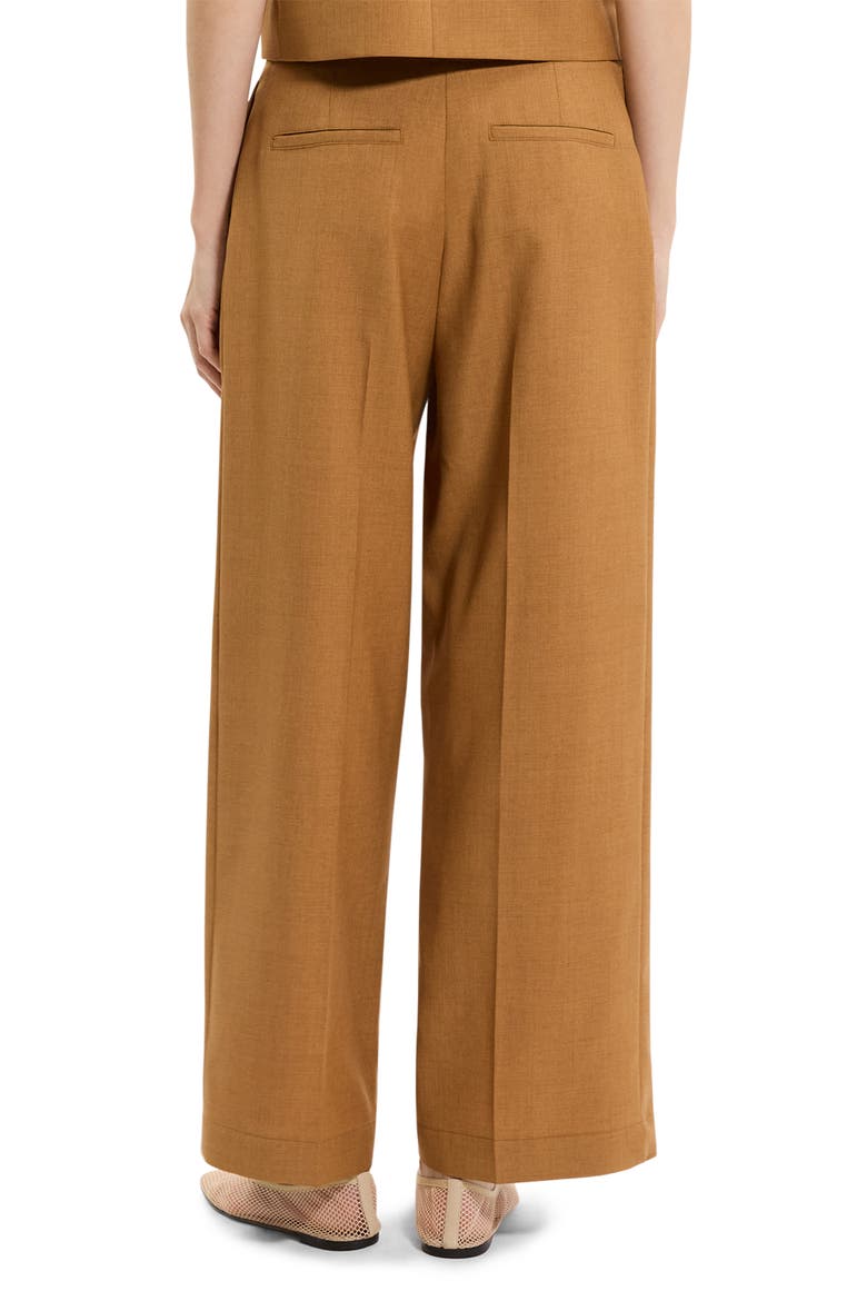 Pleated High Waist Wide Leg Pants, Alternate, color, COPPER