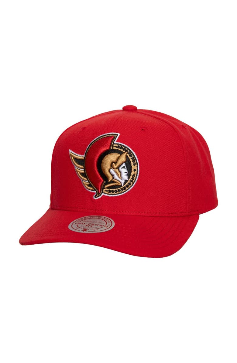 Mitchell & Ness Men's Mitchell & Ness Red Ottawa Senators Core Team Ground Pro Adjustable Hat, Main, color, Red