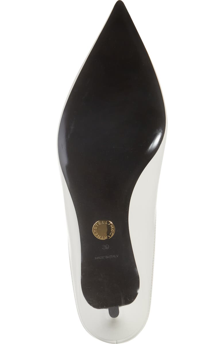 Stella McCartney Brushed Pointed Toe Mule Pump, Alternate, color, White