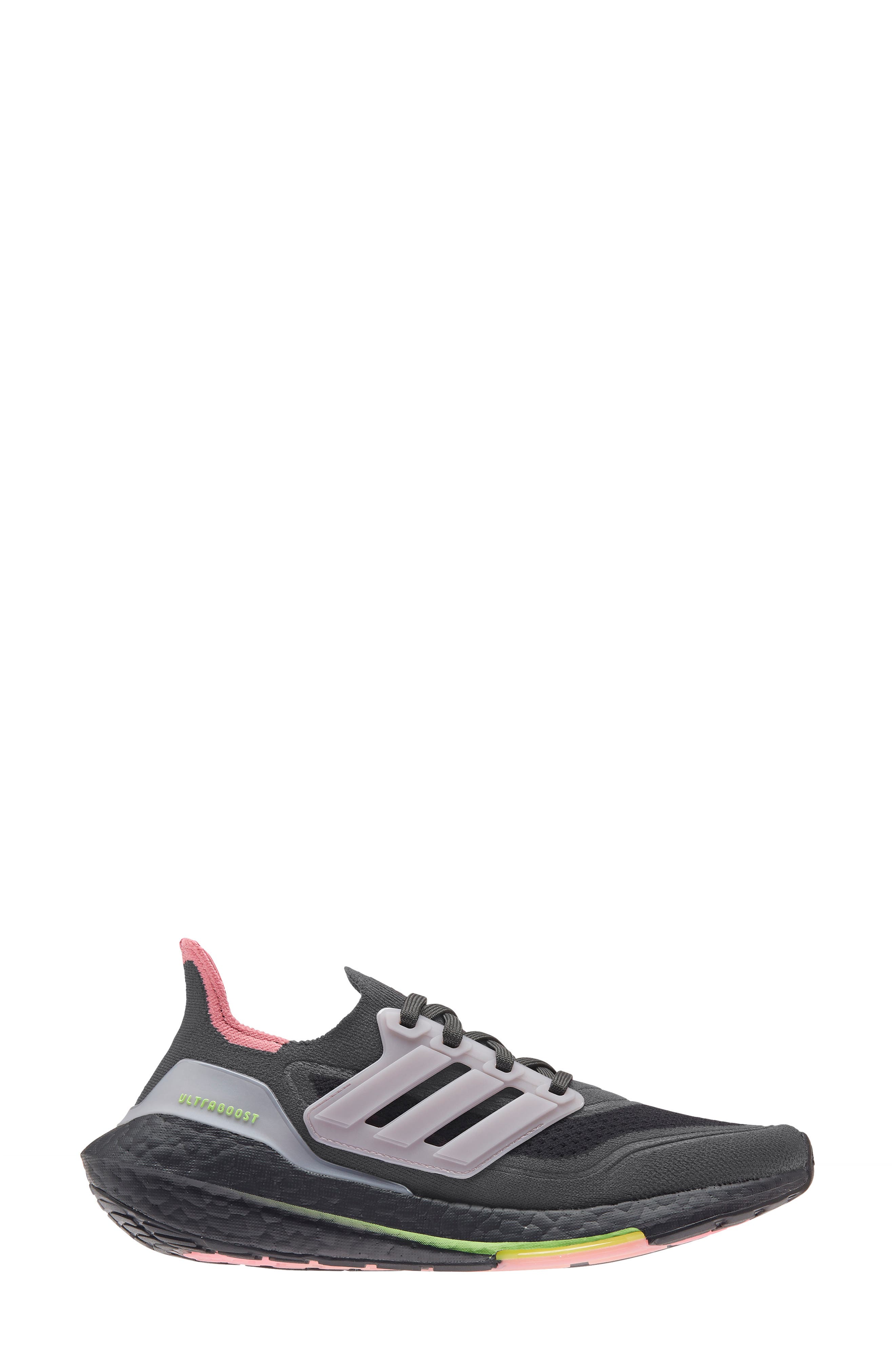 Ultraboost 21 Running Shoe, Main, color, GREY FIVE/ CARBON/ ICE PURPLE