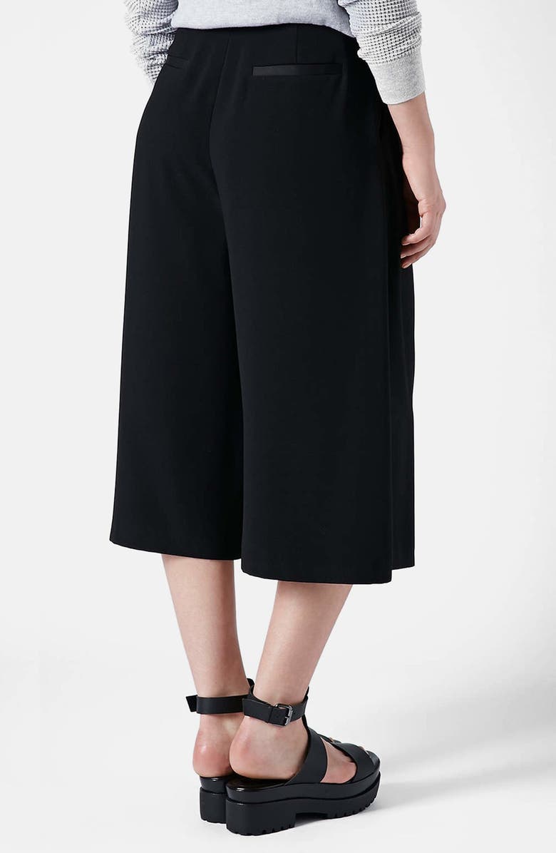 Topshop Crepe Gaucho Pants, Alternate, color, 